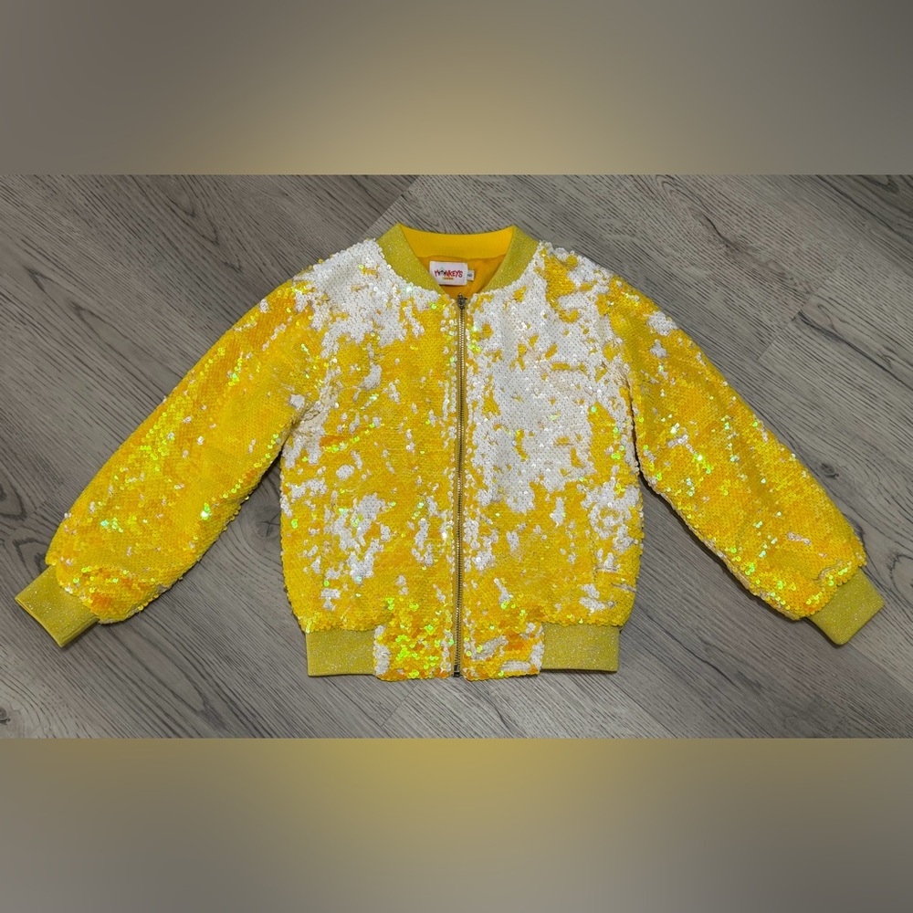 NEW ASPEN COLLECTION MONKEYS Little Girls FULL Sequin Jacket Size 6 Retails $235